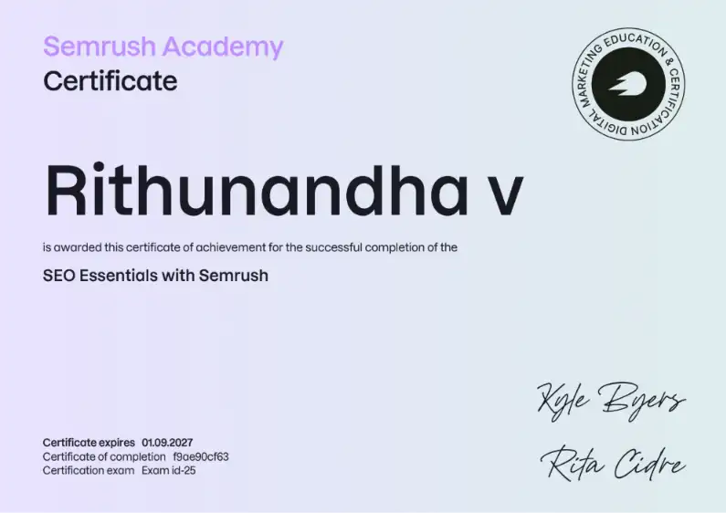 Rithunandha best digital marketer in edinburgh